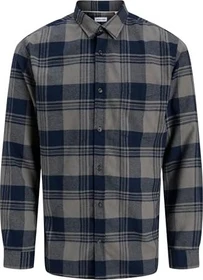 Jack & Jones Regular Fit Hemd langarm navy blazer (Herren)