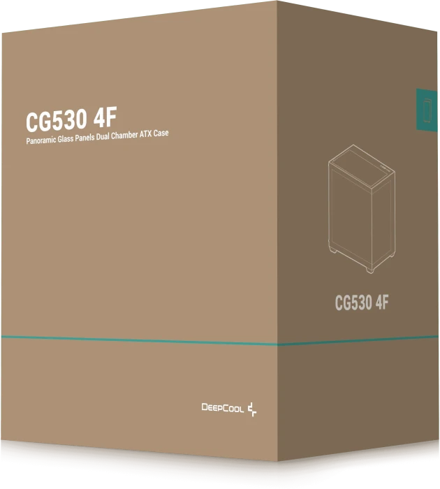DeepCool CG530 4F, schwarz, Glasfenster
