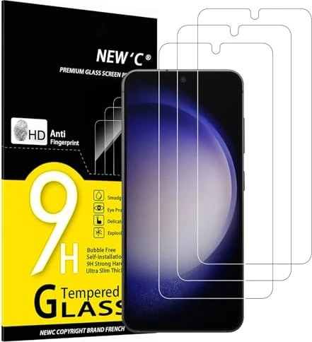 NEW'C Panzerglas für Samsung Galaxy S23, 3er-Pack
