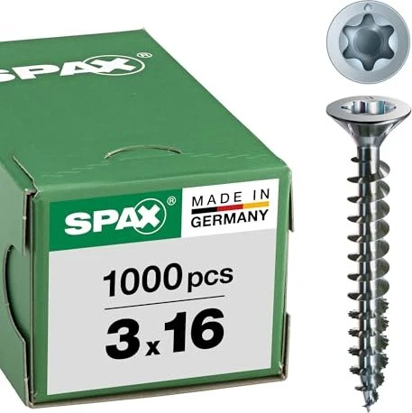 Spax WIROX A9J 4CUT T-STAR plus T10 Universalschraube, 3x16mm, 1000 Stück