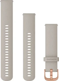 Garmin Schnellwechsel Ersatzarmband 20mm Silikon beige/rose gold