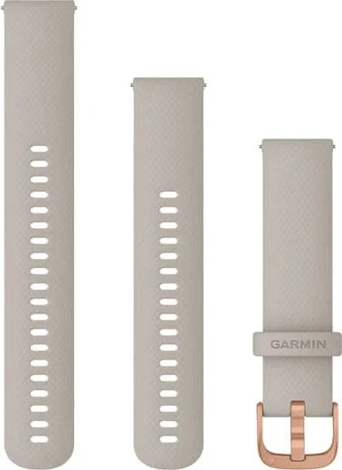 Garmin Schnellwechsel Ersatzarmband 20mm Silikon beige/rose gold