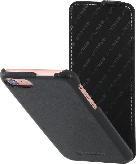 Stilgut UltraSlim Nappa für Apple iPhone 7 schwarz