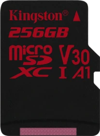 Kingston Canvas React R100/W80 256GB, UHS-I U3, A1, Class 10