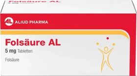 Aliud Folsäure AL 5mg Tabletten, 100 Stück