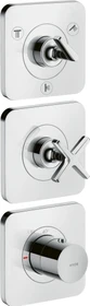 Hansgrohe Axor Citterio E Thermostatmodul 380/120 Kontrollfeld für 3 Verbraucher chrom