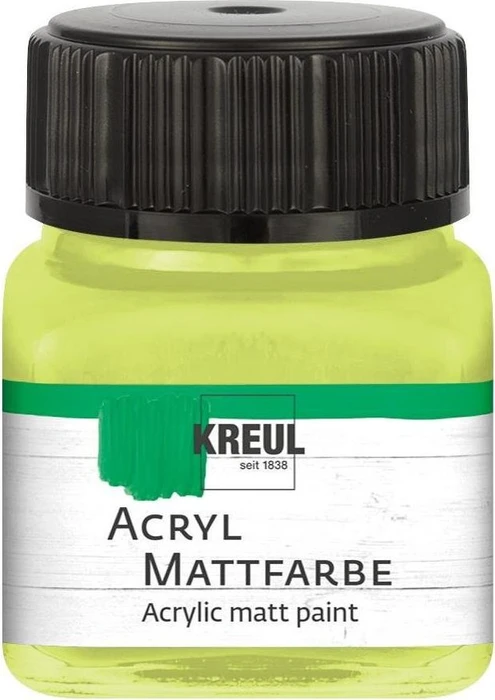 Kreul Acryl Mattfarbe, lemon, 20ml (75240)