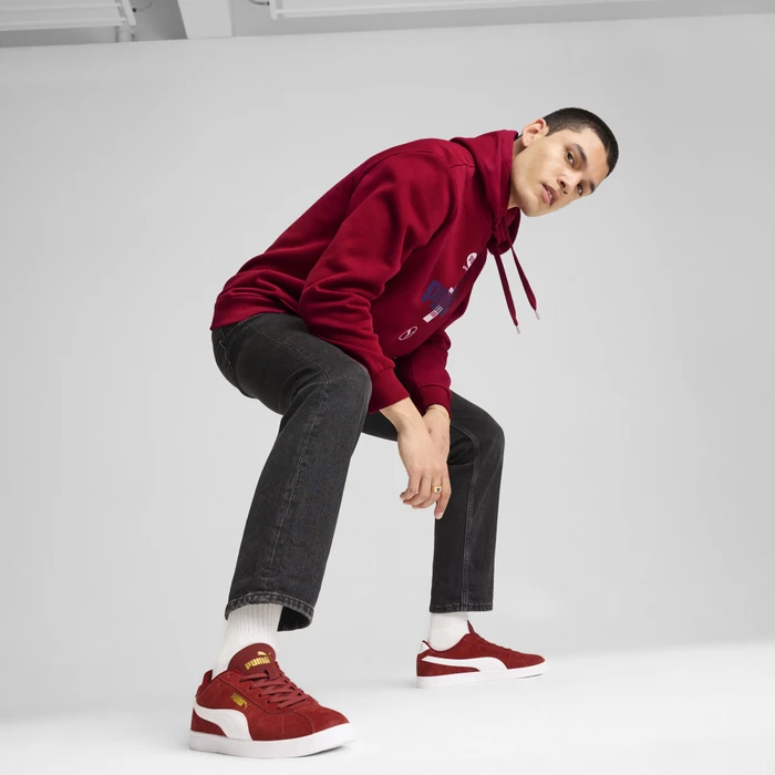 Puma Club II Suede intense red/puma white/puma gold