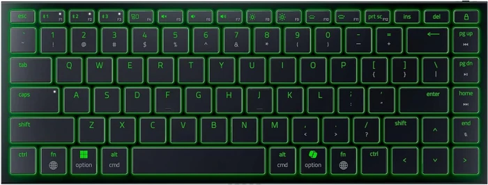 Razer Joro Portable Wireless Gaming Keyboard, schwarz, LEDs RGB, USB/Bluetooth, US