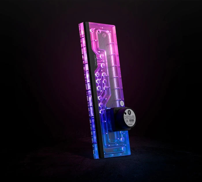 EK Water Blocks Quantum Line EK-Quantum Reflection² ROG Hyperion D5 PWM D-RGB, Verteilerplatte mit Pumpe, Acryl
