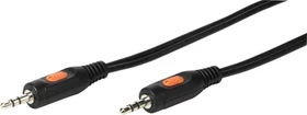 Vivanco Audio Kabel, 3.5mm Klinke [Stecker] auf 3.5mm Klinke [Stecker], 3-polig, schwarz, 2.5m (46045)