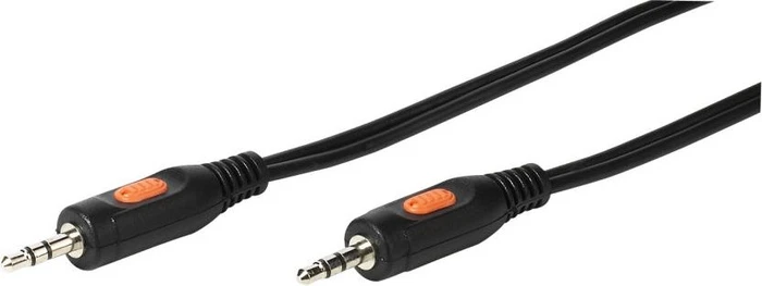 Vivanco Audio Kabel, 3.5mm Klinke [Stecker] auf 3.5mm Klinke [Stecker], 3-polig, schwarz, 2.5m