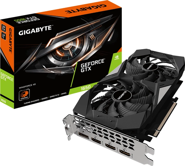 GIGABYTE GeForce GTX 1650 Windforce 4G, 4GB GDDR5, 3x HDMI, DP