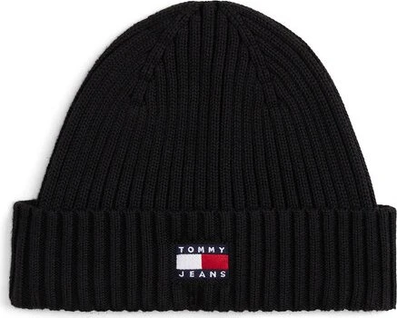 Tommy Hilfiger Heritage Rippstrick Logo Beanie schwarz (Damen)