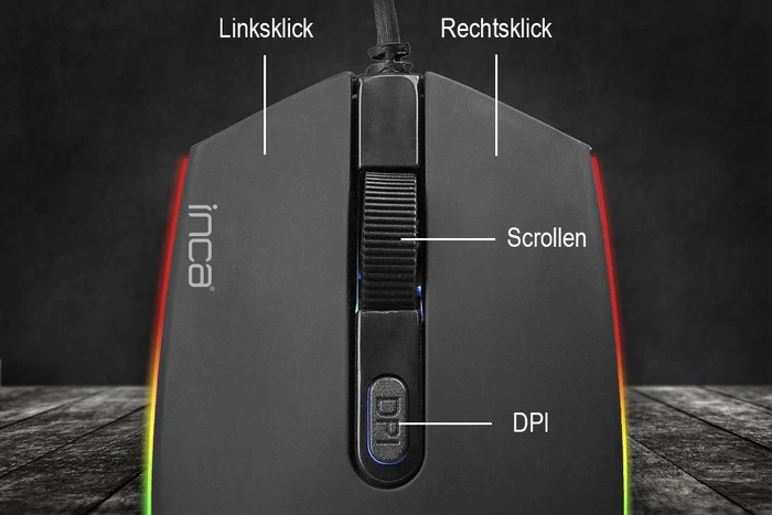 Inca IMG-GT13 RGB Gaming Mouse, USB
