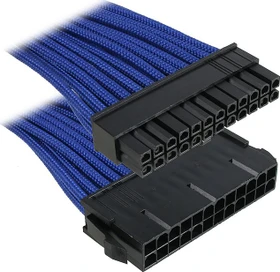 BitFenix Alchemy 24-Pin ATX Verlängerung 30cm, sleeved blau (BFA-MSC-24ATX30BK-RP)