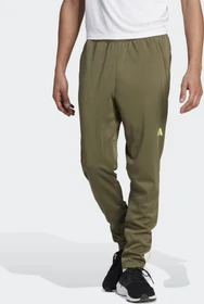adidas Train Essentials Seasonal Woven Trainingshose lang olive strata/pulse lime (Herren)