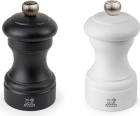 Peugeot Bistro Duo Salz- Pfeffermühlen-Set 10cm schwarz/weiss, 2-tlg.