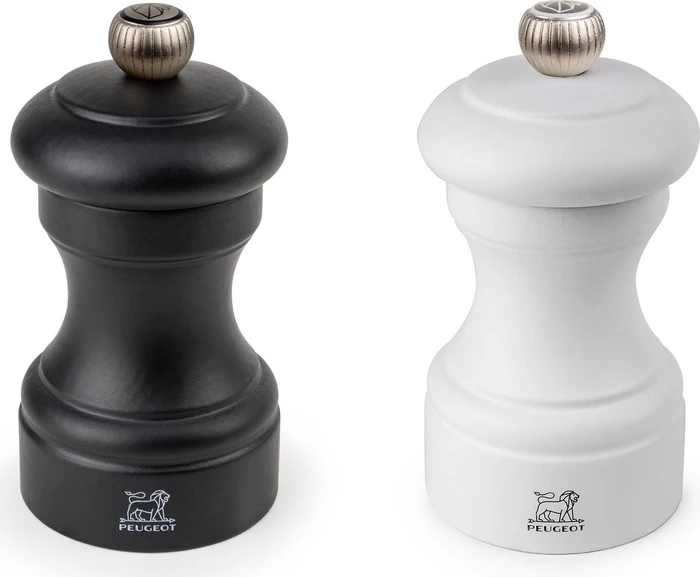 Peugeot Bistro Duo Salz- Pfeffermühlen-Set 10cm schwarz/weiss, 2-tlg.