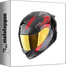 Scorpion EXO-1500 Carbon Air Platted schwarz/rot