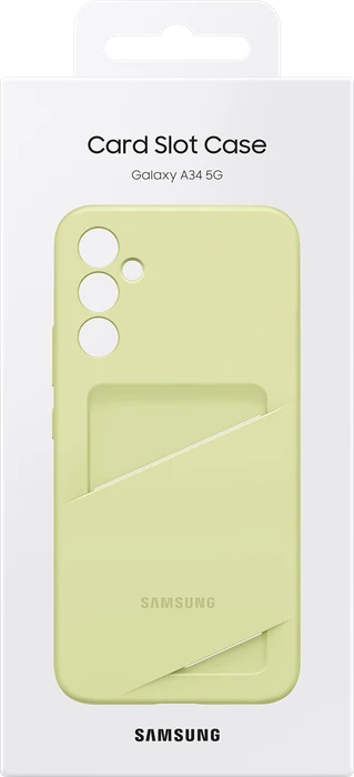 Samsung Card Slot Case für Galaxy A34 5G Lime