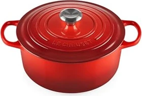 Le Creuset Signature Gusseisen Bräter rund 26cm 5.3l kirschrot