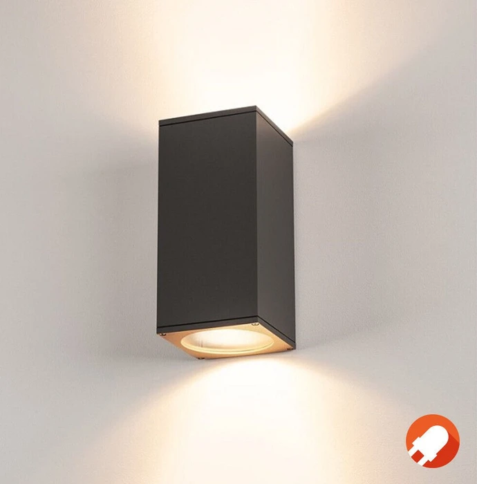SLV Big Theo Up/Down Wandleuchte GU10 2-flammig anthrazit