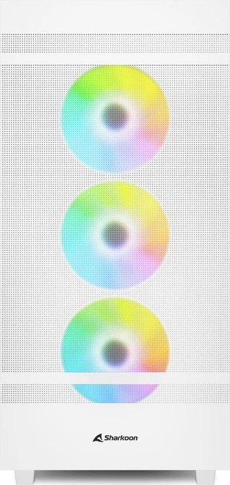 Sharkoon Rebel C50 RGB White, weiß, Glasfenster