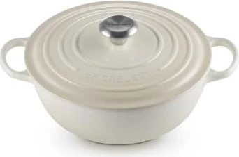Le Creuset Signature Gusseisen La Marmite Familientopf 26cm 4.1l meringue