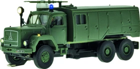 Viessmann - Spur H0 - CarMotion - Feuerwehr MAGIRUS DEUTZ 3-achs mit Rundumleuchte, Militär