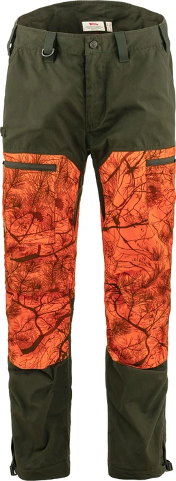 Fjällräven Drev Hybrid Hose lang deep forest/orange multi camo (Herren)