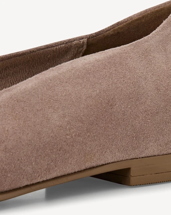 Tamaris Leder Ballerina taupe (Damen)
