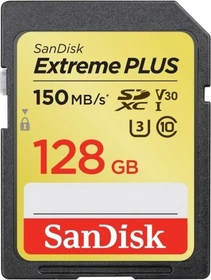 SanDisk Extreme PLUS R150/W70 128GB, UHS-I U3, Class 10