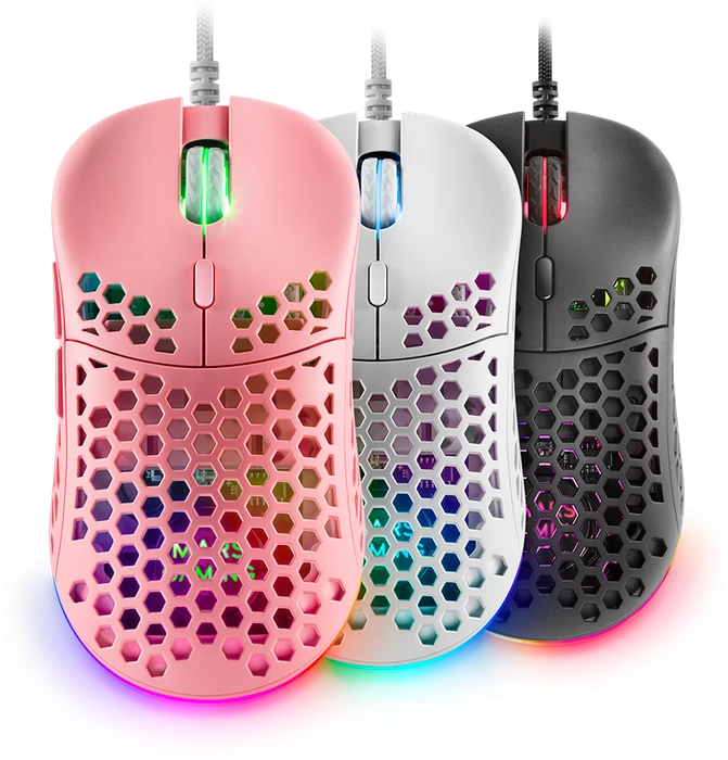 Mars Gaming MM55 rosa, USB
