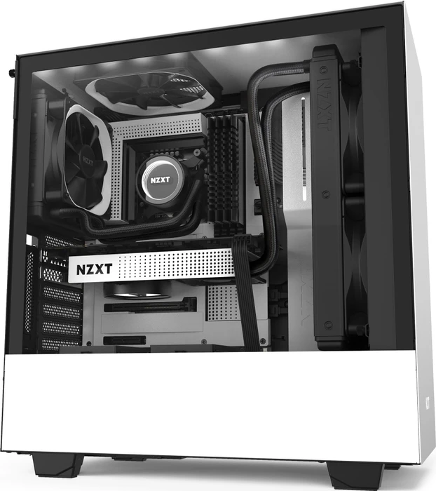 NZXT H510i, weiß, Glasfenster