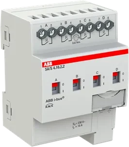 ABB SA/S4.16.2.2 Schaltaktor 4-fach, 230V, 16A, 4TE REG, Schaltaktor