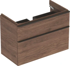 Geberit Smyle Square Unterschrank 88.4x61.7x47cm, 2 Schubladen, Nussbaum
