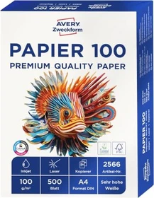 Avery-Zweckform Inkjetpapier seidenmatt weiß, A4, 100g/m², 500 Blatt