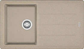 Franke Basis BFG 611-86 Einbau Becken rechts mit Ablauffernbedienung cashmere