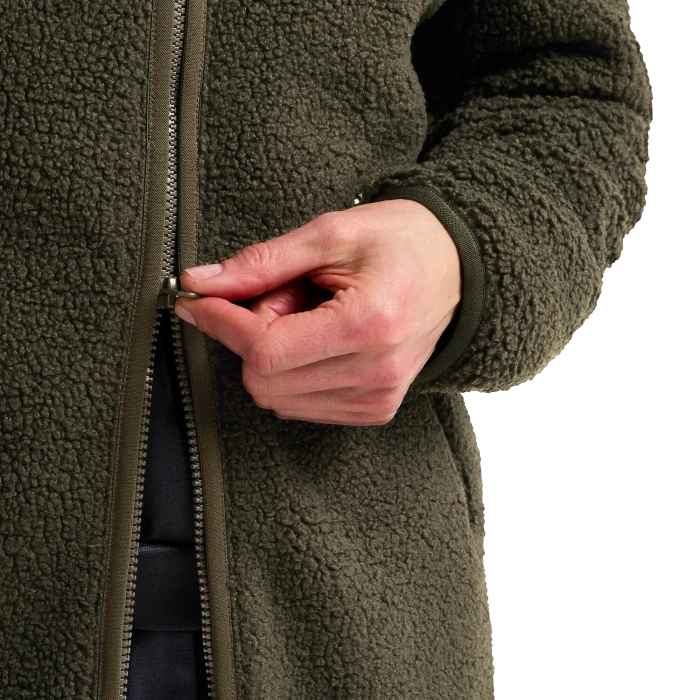 Jack Wolfskin High Curl Coat Funktionsmantel obsidian moss (Junior)