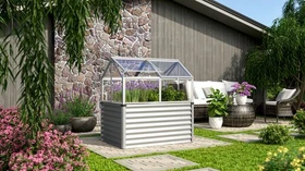 Vitavia Zola ESG 3mm Hochfrühbeet 127x89cm alu