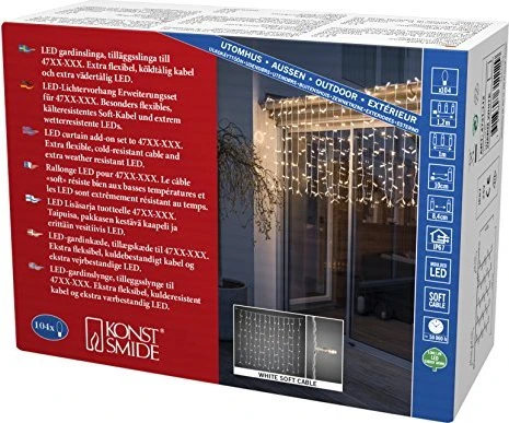 Konstsmide System Erweiterung Lichtervorhang LED 104x warmweiß