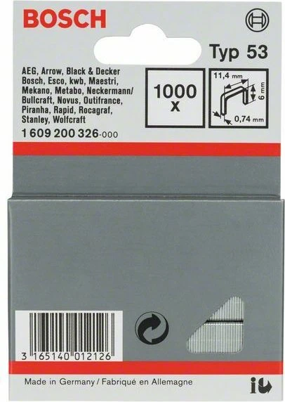 Bosch Professional Typ 53 Tacker-Klammern