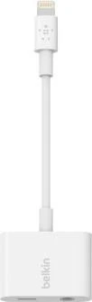 Belkin 3.5mm Audio + Charge RockStar Adapterkabel 0.15m weiß