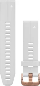 Garmin Ersatzarmband QuickFit 20 Silikon weiß/rosegold