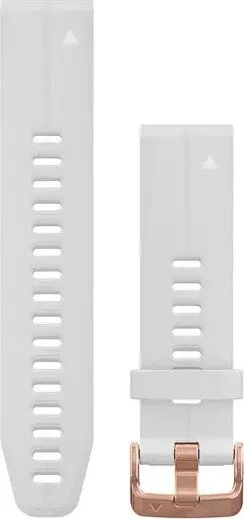 Garmin Ersatzarmband QuickFit 20 Silikon weiß/rosegold