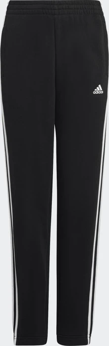 adidas Essentials 3-Streifen Fleece Trainingshose lang schwarz/weiß (Junior)