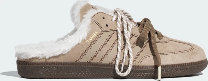 adidas Samba OG Mule preloved brown/core white/gold metallic