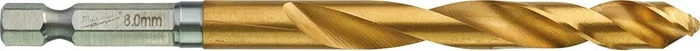 Milwaukee Red Hex Shockwave HSS-G TiN Metallbohrer, 8x70x111mm, 1 Stück