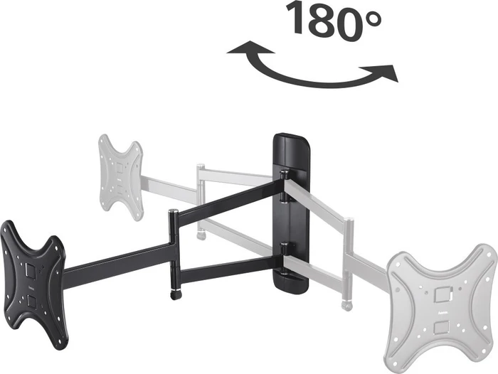Hama TV-Wandhalterung Fullmotion 5 Sterne L 2 Arme schwarz